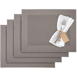 Westmark 4 WESTMARK Platzsets Home taupe 32,0 x 42,0 cm