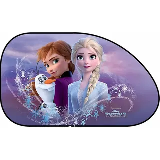 Tataway Paar Seitenmarkisen für die Frozen 2 Trapez-Auto-Sonnenblende 38x65 cm — Sonnenschutz für Kinder mit offizieller Disney-Grafik, einfach zu montieren und robust