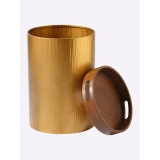 Badaccessoire-Set HEINE HOME, gold (goldfarben), Chrom, Badaccessoires-Sets, Badaccessoire-Set