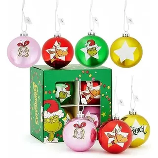 Die Grinch-Weihnachtskugeln Christbaumschmuck, 4er-Pack