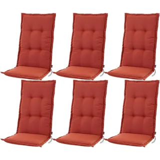 6x Hochlehner Auflagen Sitzkissen Polster für Sessel Gartenstuhl kissen Einlagen