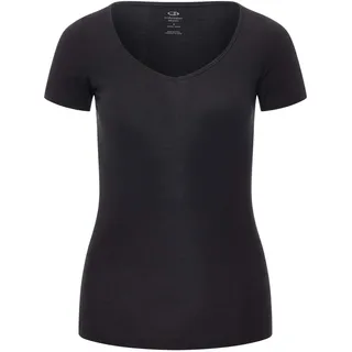 Icebreaker Siren Sweetheart Merino Kurzarm-baselayer Schwarz XL