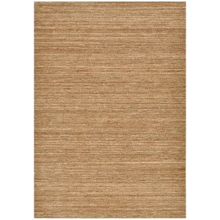 THEKO Pure UNI Handwebteppich 250 x 300 cm Ocker