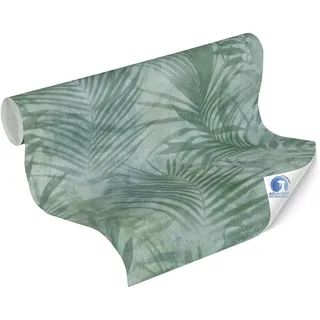 Livingwalls Vliestapete DESIGNDROP 10 m x 0,53 m 300 g Blau/Grün 784521