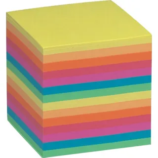 Folia Notizzettel lose Nachfüllpackung 9x9x9cm farbig sortiert