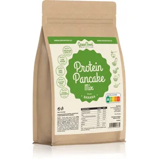 GreenFood Nutrition Protein Pancake Mix Mischung zur Zubereitung von Palatschinken mit Protein Geschmack Banana 500 g