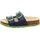 Fussbettpantoffel Blau/Grün 25