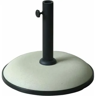 Marbueno Sonnenschirmbasis Rund Beton 41,5x35 cm 15KG Weiß Garten, Pool, Terrasse - Weiß