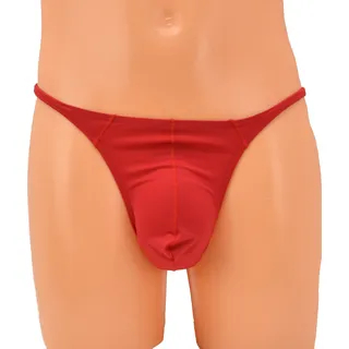 Herren String Tanga mit extra schmalem Band - Rot