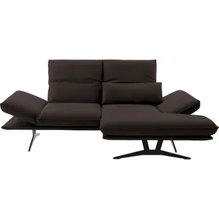 Dieter Knoll Ecksofa , Braun , Leder , Echtleder , Anilinleder , Ottomane rechts, L-Form , 210x130 cm , Goldenes M, Dgm , Typenauswahl, Fußauswahl, Lederauswahl, Stoffauswahl, seitenverkehrt erhältlich, Hocker erhältlich, Rücken echt, individuell planbar , Wohnzimmer, Sofas & Couches, Wohnlandschaften, Ecksofas