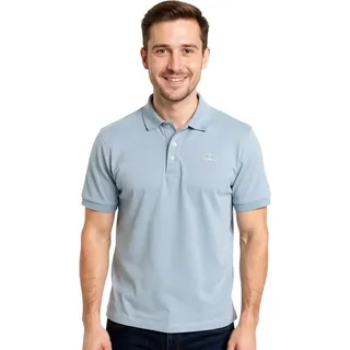 Kappa Aarau Poloshirt im klassischen Design aus atmungsaktiver Baumwolle strapazierfähig Strandblau - Hellblau