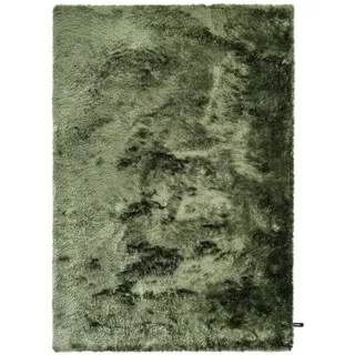 benuta Nest Hochflorteppich Whisper Grün 140x200 cm , Textil , Beton Optik , Rechteckig , 140x200 cm , wasserabweisend , Teppiche und Böden, Teppiche, Hochflorteppiche & Shaggys