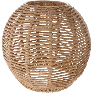 Boho Rattan Lampenschirm Hängelampe Stehlampe Papierlampenschirm Pendelleuchtenschirm Korblampen Hängend Laterne Tischleuchte Ersatzschirm Lampenschirm Zubehör für Tischlampe Hängeleuchten