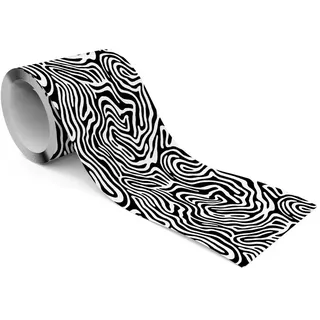 Muralo Tapetenbordüre selbstklebend schwarz-weiß Abstraktion moderne Muster , Papier , Abstrakt , Rechteckig , 10x300x300 cm , Tapeten & Wandverkleidungen, Wandtattoos & Sticker