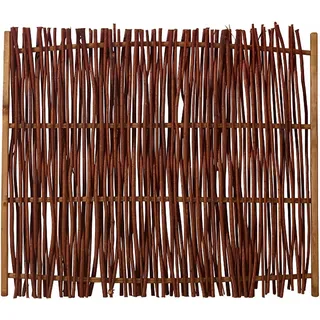 Plus Holz Sichtschutzzaun Weide Luxus ölbehandelt 120 cm x 100 cm