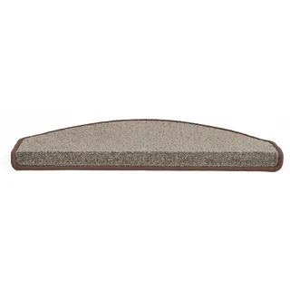 andiamo Stufenmatte Cabana 15er Set Treppenstufen Matten zum Schutz ihrer Treppe - Treppenteppich Stufenmatten innen Treppenschutz 28 x 65 cm braun