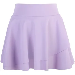 Bezioner Tennisrock Mädchen,Hohe Taille Hosenrock Faltenrock mit Taschen Hose Golf Skorts Plissierte Skater Sportrock Kinder Schuluniform Lila L(8-9 Jahre,120–130 cm)