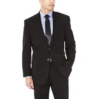 Haggar J.M Herren Big & Tall Sharkskin Premium Classic Fit Stretch Anzug Separater Mantel, Schwarzer Blazer, 56 Hoch