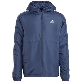 adidas Herren Essentials 3-Stripes Insulated Hooded Jacket, legend ink, S