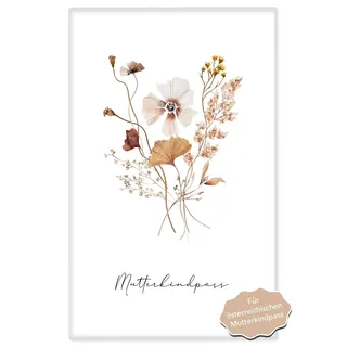 Joli Coon Mutter Kind Passhülle Österreich Herbstblume - Mutterkindpass-Hülle Österreich - Mutterkindpass Hülle