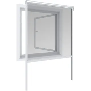 WINDHAGER Insektenschutz Fenster Rollo Basic 160 x 160 cm Weiß