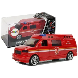 Feuerwehrauto mit Zug mit Licht und Ton