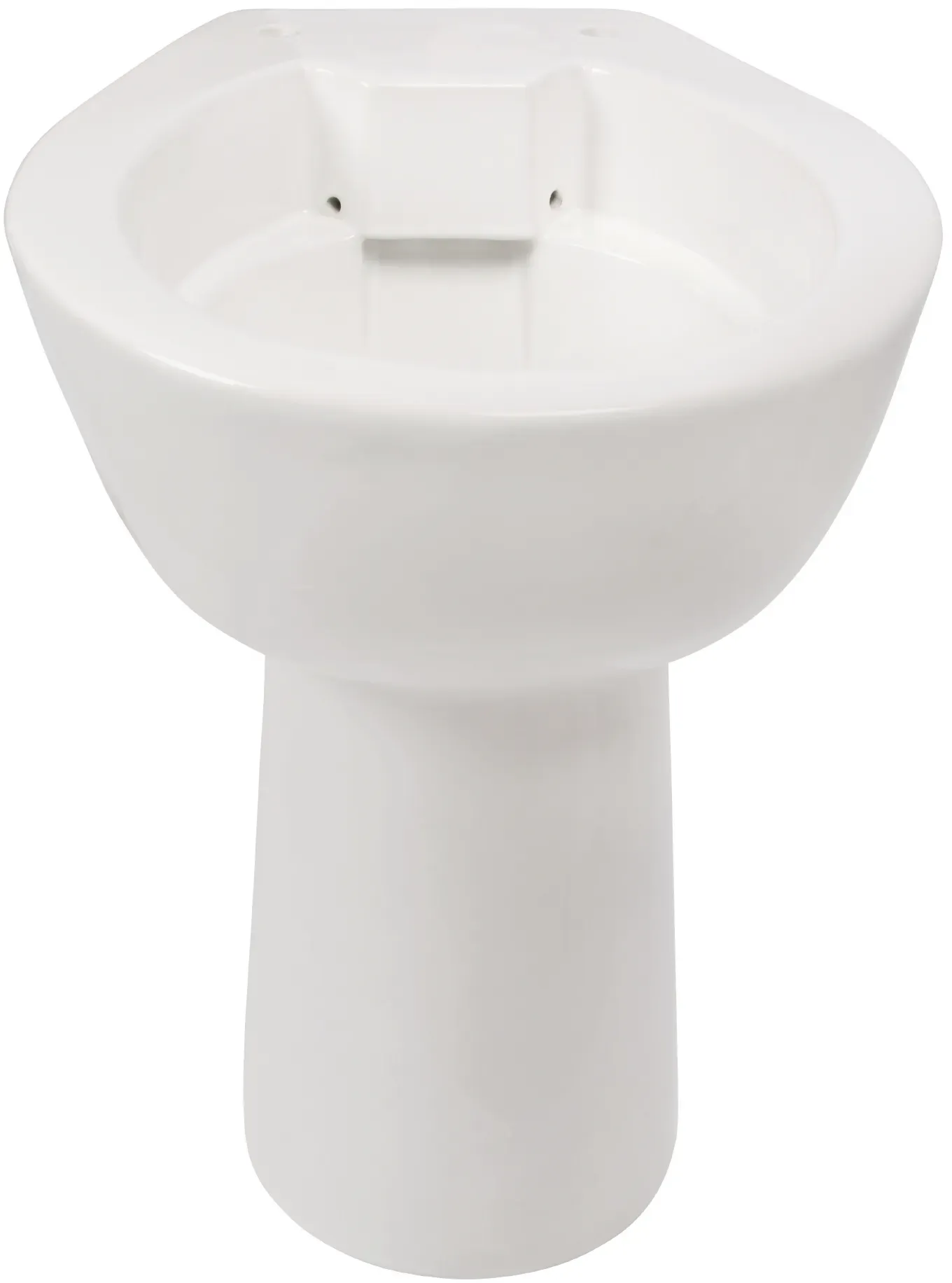 Bild von 'aquaSu® Stand-WC Igeno, spülrandlos weiß, 45 x 47 cm Erhöhung, Tiefspüler mit waagerechtem Abgang, Tiefspül WC ohne Spülrand, Erhöhte Toilette bodenstehend, Sanitärkeramik in 57103 6