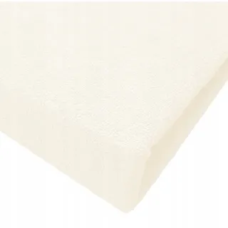Nyks Frottee Laken ohne Gummizug, Dick, Ecru, 120x200