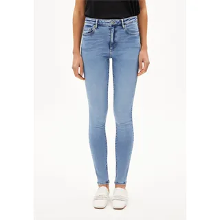 TILLAA |  Skinny Jeans Mid Waist Bio-Baumwoll Mix X-Stretch - blau (33-32)