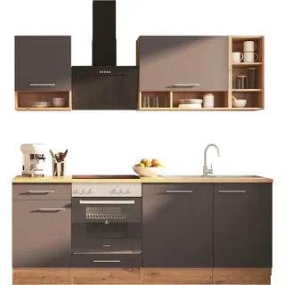 Küchenzeile Hilde 220 cm grau