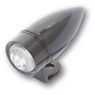 Highsider LED-Blinker MONO-BULLET SHORT, schwarz