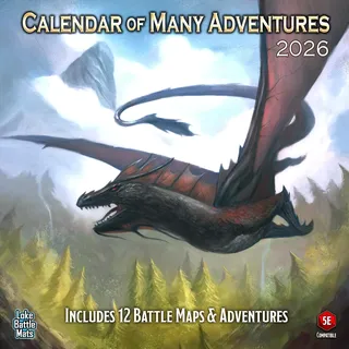Loke Battlemats Calendar of Many Adventures 2026 | ENG Edition