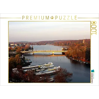 CALVENDO Puzzle Potsdam,Blick über die Humboldtbrücke, Tiefer See in Richtung Berlin | 1000 Teile Lege-Größe 64 x 48 cm Foto-Puzzle für glückliche Stunden