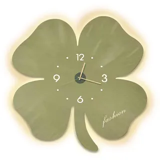 Ergocar Wanduhr, Kunstdekorative Led-Wanduhr, Moderne Blumen-Hängeuhr, Geeignet Für Wohnzimmer, Schlafzimmer, Arbeitszimmer, Büro