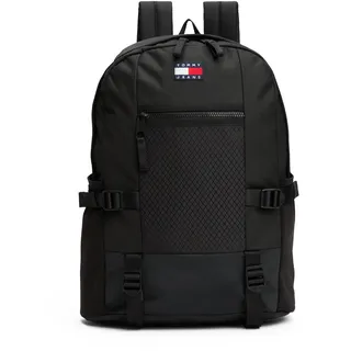 Tommy Jeans Freizeitrucksack »TJM ARCHIVE BACKPACK«, Unisex Travelrucksack, Businessrucksack mit Flaschensteckfach, schwarz