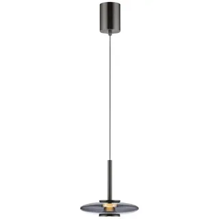 Paul Neuhaus Pure 2-flg. 200 cm rund Grau/Metall/Glas