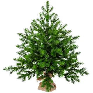 EveXmas – Altair 65cm – Künstlicher Weihnachtsbaum Realistischer Mini Tannenbaum aus 100% PE Spritzguss Nadeln, Premium Tisch Weihnachtsbaum für Weihnachtsdeko Zuhause