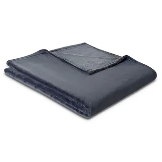 Biederlack King Fleece Kuscheldecke 150 x 200 cm Grau