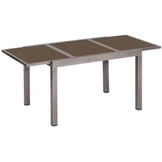 Merxx Gartentisch Ausziehtisch 140-200 x 90 x 75 cm Grau