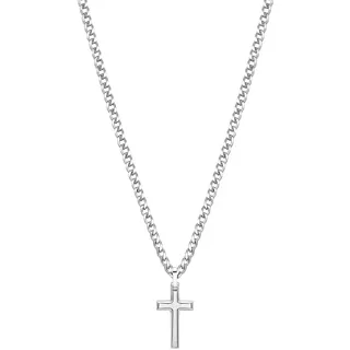 Brosway Halskette Ink für Herren in der Farbe Silber mit Karabinerverschluss, Länge: 50 cm, BIK10