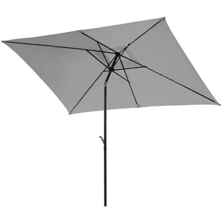 Svita Sonnenschirm rechteckig 3x2m , Hellgrau , Textil , 200x300 cm , Sonnenschutz, Sonnenschirme