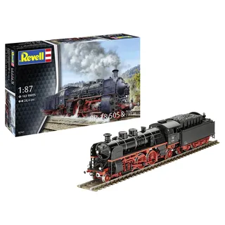 REVELL Schnellzuglokomotive BR 18 505 mit Tender – Präzises Fahrwerk & Schubgestänge – Perfekt für Modellbahn & Diorama
