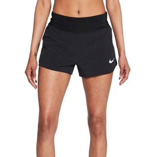 Nike Damen Eclipse 2-In-1 Shorts, Black/Reflective silv XL