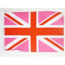 FLAGGE DAS ROSAE VEREINIGTE KÖNIGREICH 45x30cm mit kordel - BRITISCHE FAHNE 30 x 45 cm - flaggen AZ FLAG Top Qualität