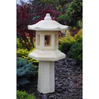 Lampe Außenleuchte Garten Skulptur Beleuchtung Figur Terrassen Leuchte Stein Neu - Weiß