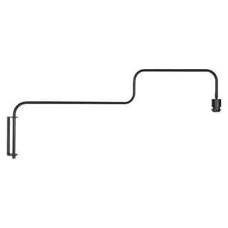 Steinhauer - Moderne wandlamp zwart draaibaar - Bloeba I Wohnzimmer I Schlafzimmer - Metall Länglich - LED geeignet E27 - Schwarz