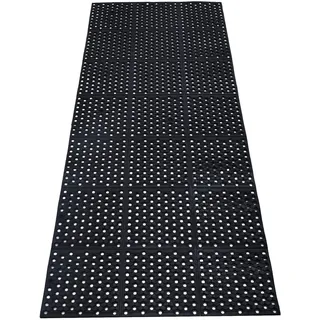 jxgzyy Gummi-Matte gegen Ermüdung, Rolle, 80 x 200 cm, strapazierfähig, Kunststoff, rutschfest, für Restaurant, Bar, Garage, Garten, Schwarz