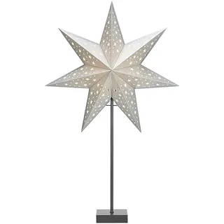 MARKSLÖJD Standleuchter Solvalla Stern H69cm Ø45cm silber - Silber