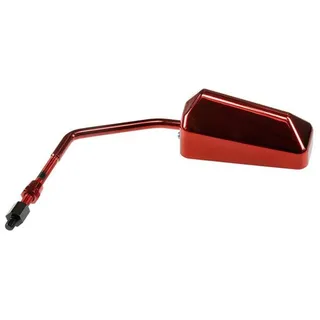 Spiegel STR8 F1-Style, universal, rot, M8 Gewinde (inkl. Adapter Linksgewinde)