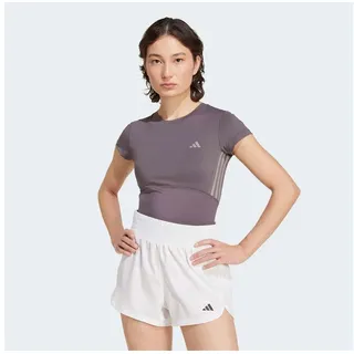 adidas Hyperglam Shine Baby Kurzarm-t-shirt - Grey Strata / Taupe Oxide - S